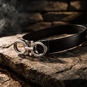 Salvatore Ferragamo - reversible and adjustable leather belt